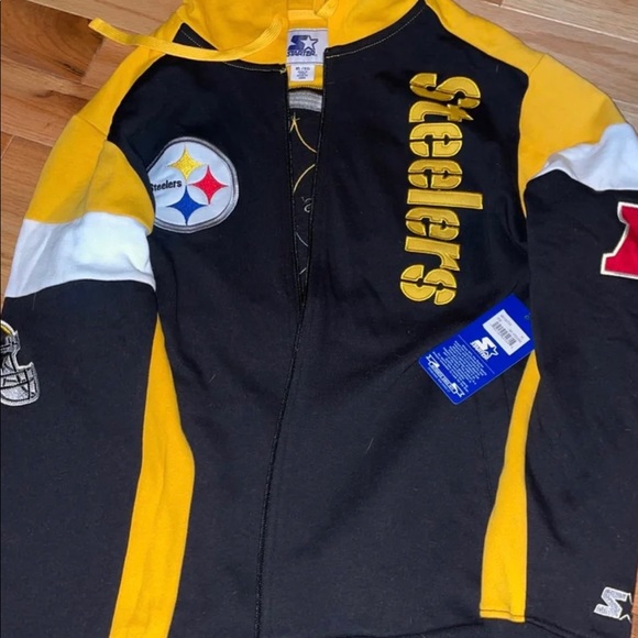 NFL Steelers Starter Men’s Hoodie XL (fits like Large) BRAND NEW W/ TAGS - Picture 2 of 3